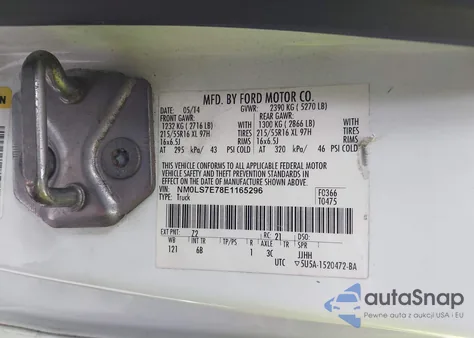 2014 Ford Transit Connect Xl z USA, uszkodzony, nr VIN NM0LS7E78E1165296